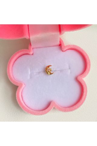 Cerrahi Çelik Ay Detaylı Tragus Piercing