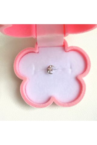 Cerrahi Çelik Ay Detaylı Tragus Piercing
