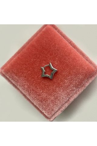 Kadın Minimal Yıldızlı Halka Tragus Piercing