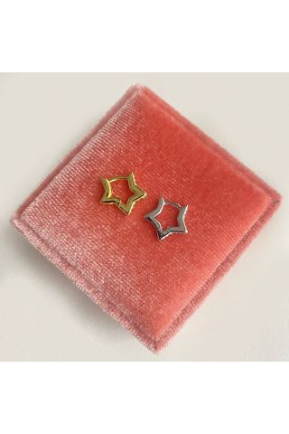 Kadın Minimal Yıldızlı Halka Tragus Piercing