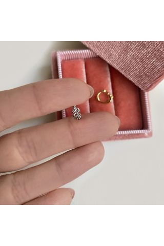 Kadın Mini Yılan Halka Tragus Piercing