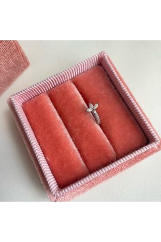 Kadın Üçlü Yaprak Halka Tragus Piercing Kıkırdak