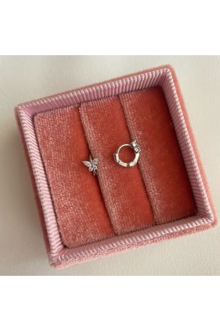 Kadın Halka Kelebek Kıkırdak Tragus Piercing
