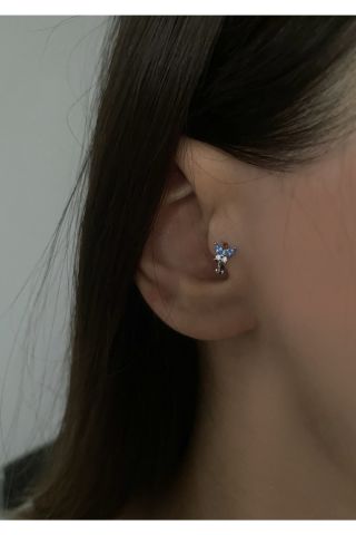 Kadın Halka Kelebek Kıkırdak Tragus Piercing