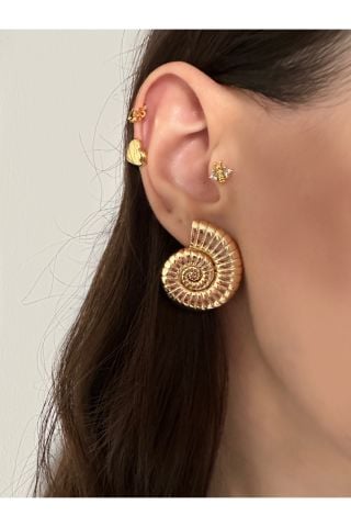 Salyangoz Model Küpe