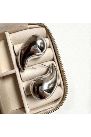Bottega Gözyaşı Damlası Model Büyük Boy Küpe