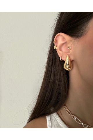 Bottega Gözyaşı Damlası Model Küçük Boy Küpe