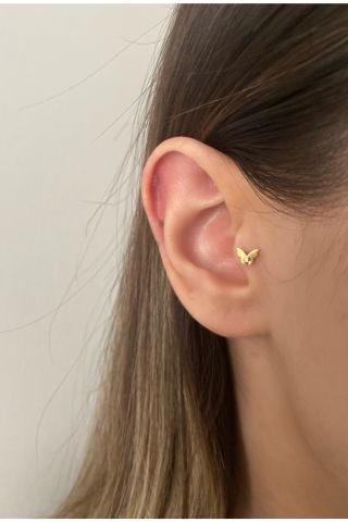 Kadın Gold Rengi Tragus Kıkırdak Piercing