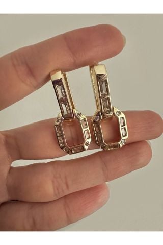 Devin Aile Orta Boy 2'li Sallantılı Küpe