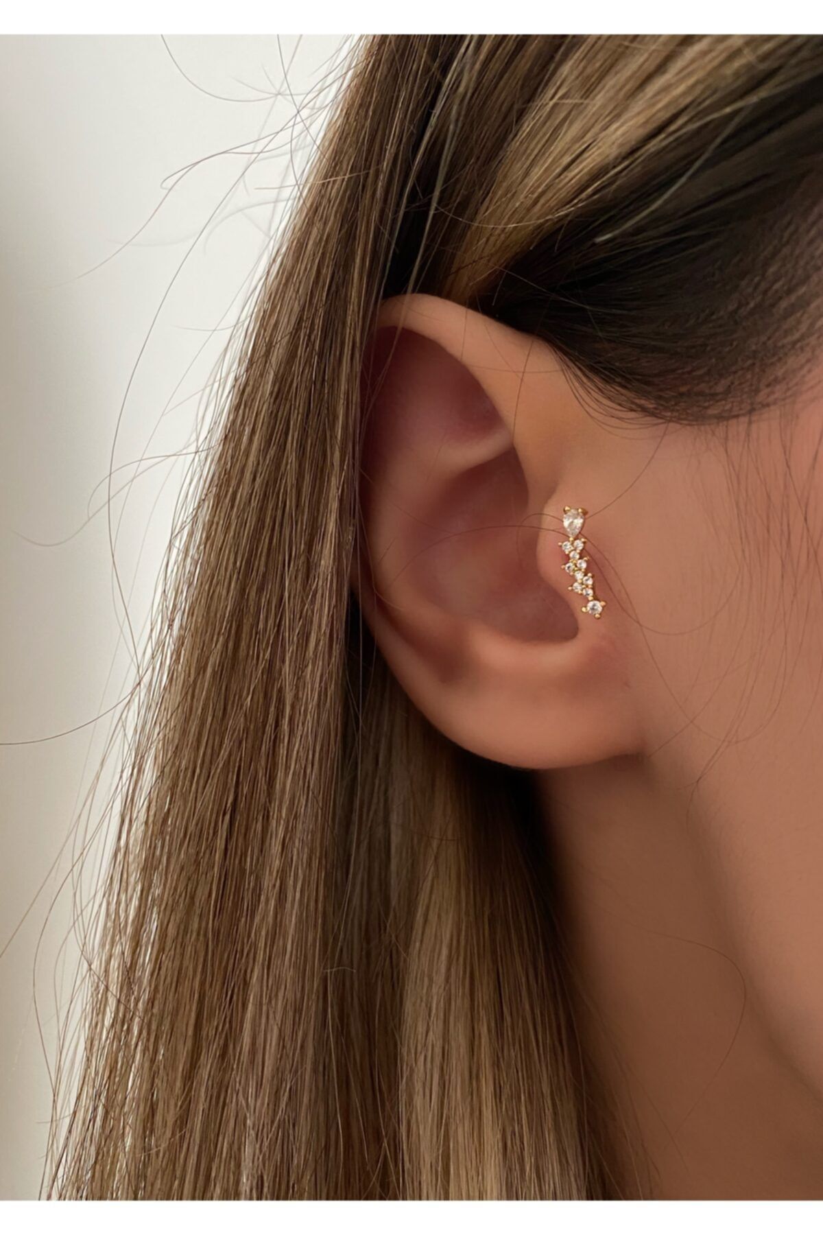 Kadın Kayan Üçgen Tragus Kıkırdak Piercing