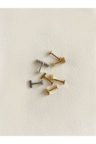 Kadın Cerrahi Çelik Kalp Tragus Piercing Kıkırdak