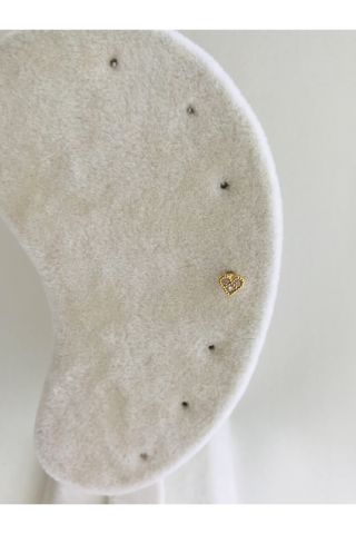 Kadın Gold Rengi Minimal Kalp Detaylı Tragus Kıkırdak Piercing 6mm