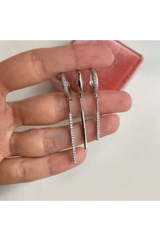 Sallantılı Çubuk 3'lü Küpe