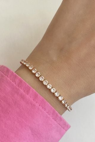 Kadın Gold Rengi Su Yolu Bileklik