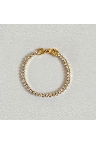 Kadın Gold Etha Taşlı Bileklik