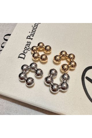 Top Top Büyük Earcuff Kıkırdak Küpesi