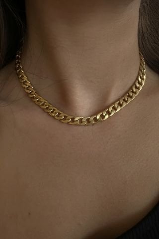 Gold Kalın Zincir Kolye