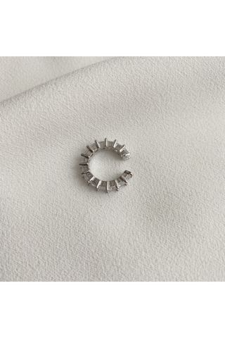 Kadın Tam Tur Zirkon Taşlı Kıkırdak Küpe Earcuff