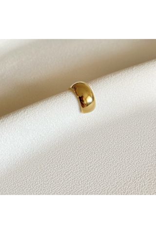 Kadın Gold Renkli Kalın Halkalı Earcuff