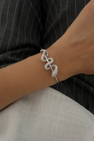 Sarmal Yılan Model Kelepçe Bileklik