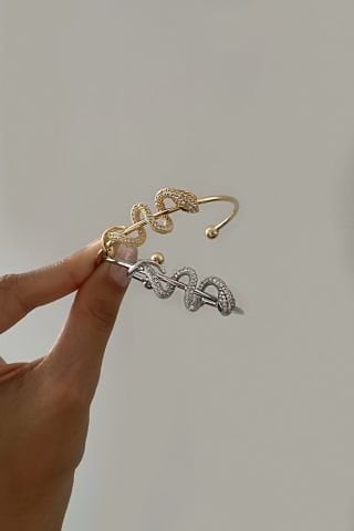 Sarmal Yılan Model Kelepçe Bileklik