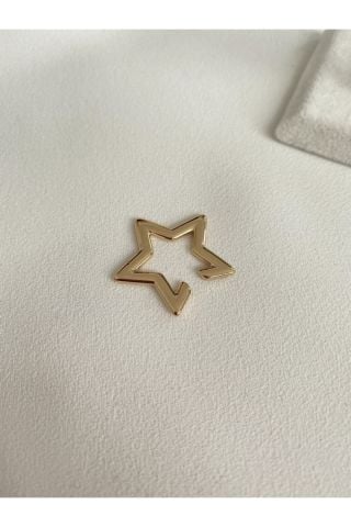 Kadın Yıldız Detaylı Kıkırdak Küpe Chuff