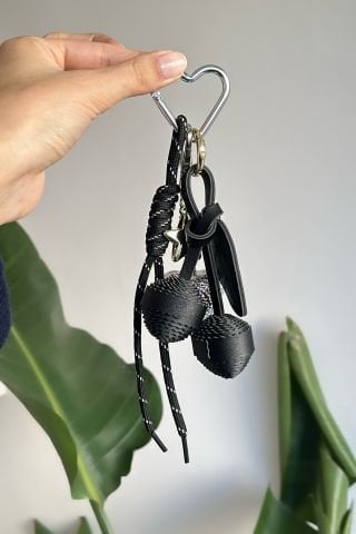 Deri Charmlı Çanta Aksesuarı Anahtarlık
