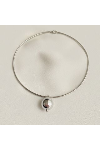 Devin Top Detaylı Ring Choker Kolye