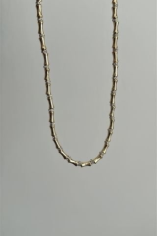 Kemik Model Taşlı Kolye