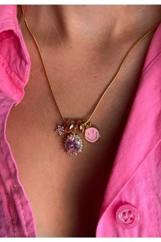 Kadın Pinky Charmlı Kolye