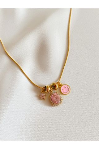 Kadın Pinky Charmlı Kolye