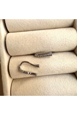 Çelik Delik Gerektirmeyen Sıkıştırmalı Piercing Tragus