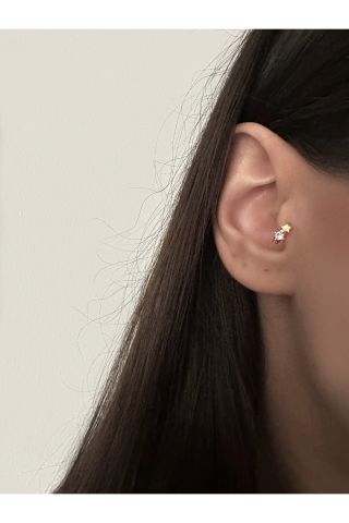 Cerrahi Çelik Yıldız Halka Piercing Tragus