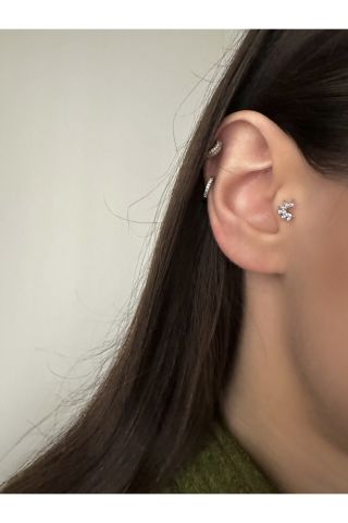 Cerrahi Çelik Yarım Ay Tragus Piercing