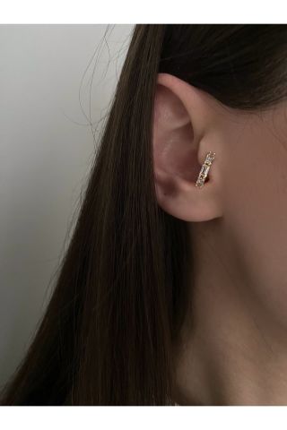 Kesme Taşlı Tragus Piercing