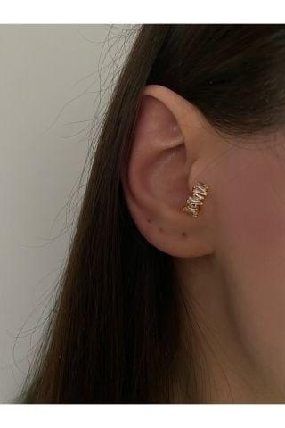 Baget Taşlı Halka Tragus Piercing